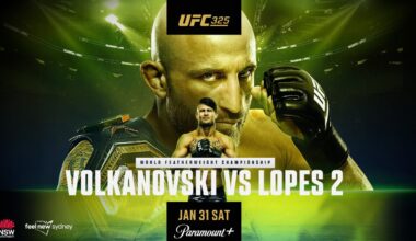 UFC 325, Alex Volkanovski, Diego Lopes, Results, Dan Hooker, UFC