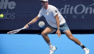 Tommy Paul in action ahead of the US Open.