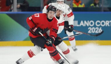Doughty reassures Celebrini after penalty