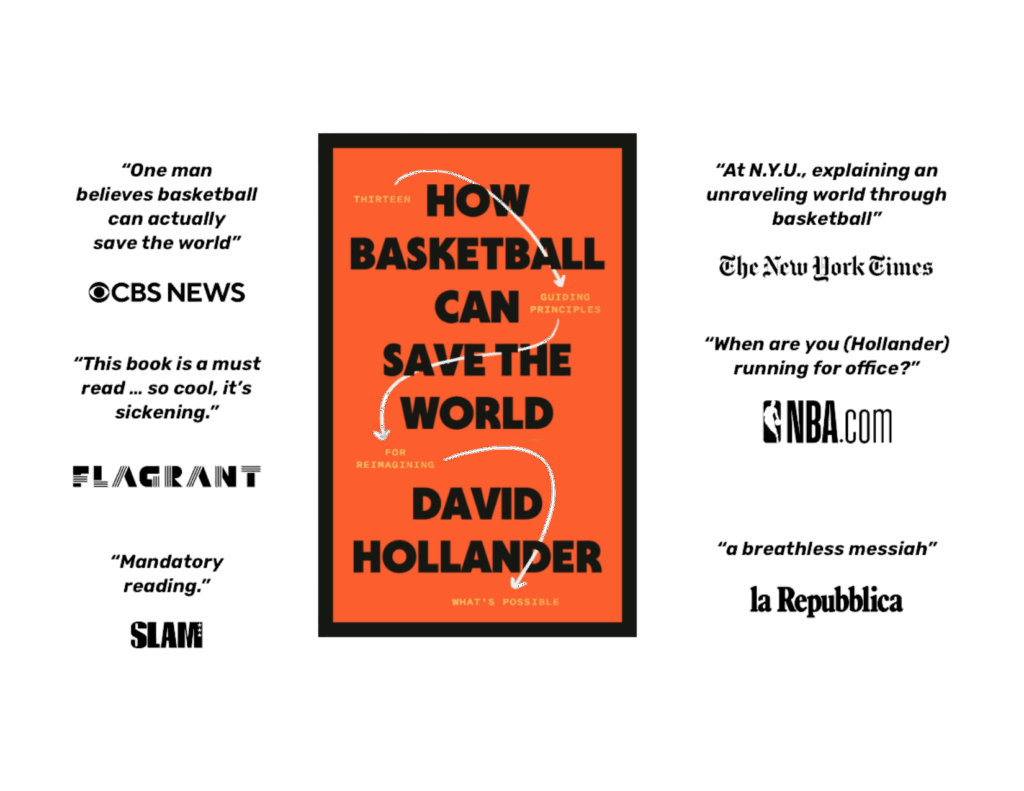 An image of the cover of the book "How Basketball Can Save the World"