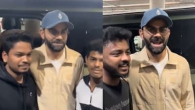 Virat Kohli landed at the Mumbai airport on Thursday afternoon (Viral Bhayani - Instagram)