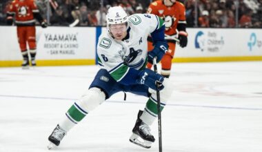 Canucks' Boeser, Rossi, Buium return to ice; Garland absent with illness