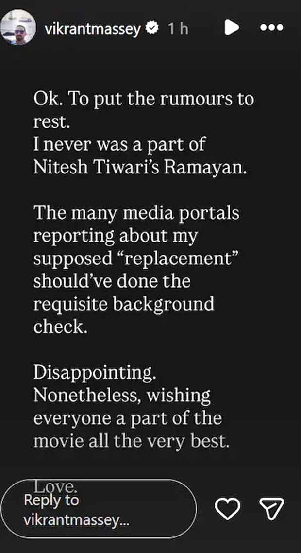 “Disappointing”: Vikran Massey BREAKS SILENCE on being replaced by Raghav Juyal in Nitesh Tiwari’s Ramayana