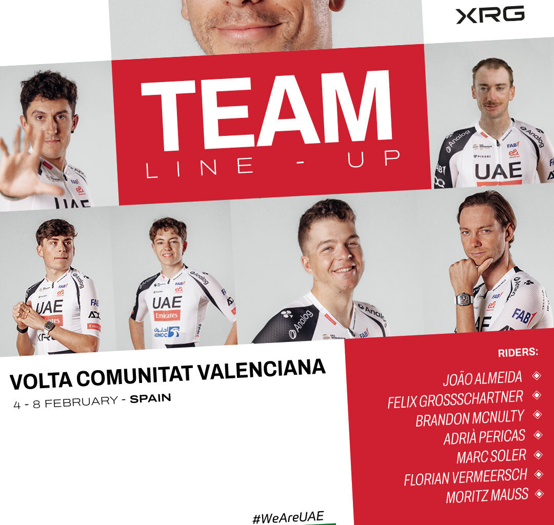 João Almeida will lead UAE Team Emirates-XRG at the 2026 Volta Comunitat Valenciana