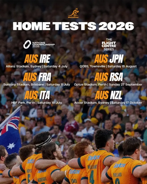 Wallabies home Tests 2026