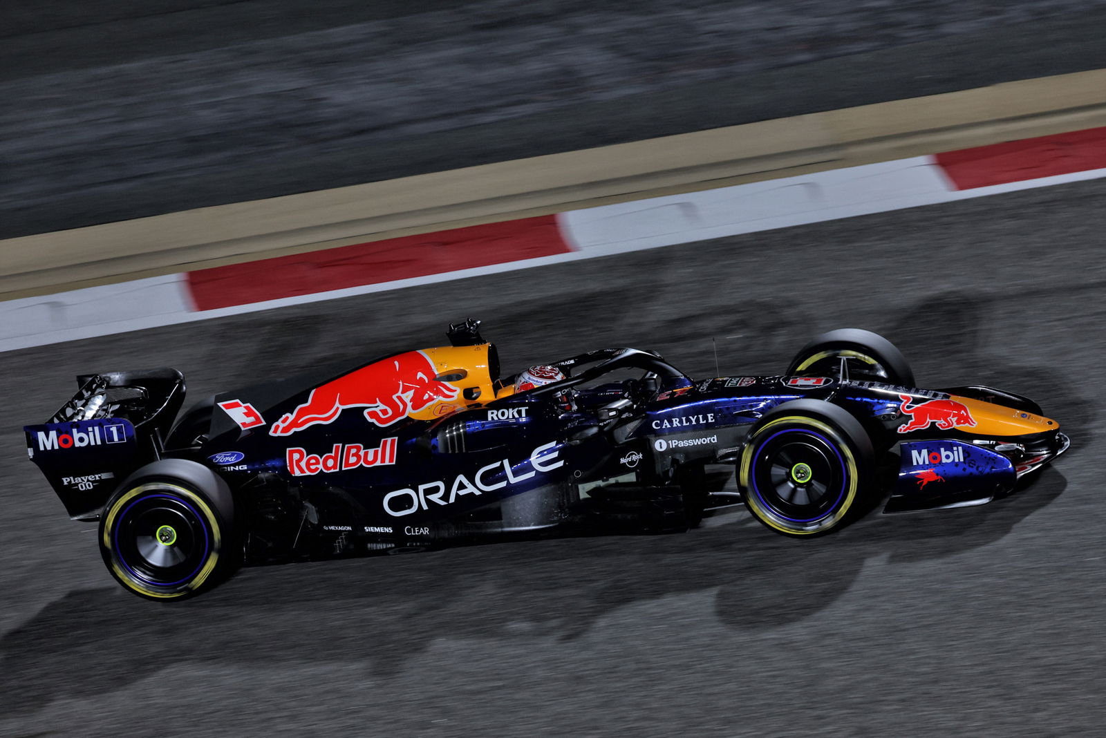 Max Verstappen on track during Day 2 of Formula 1 pre-season testing at Bahrain.