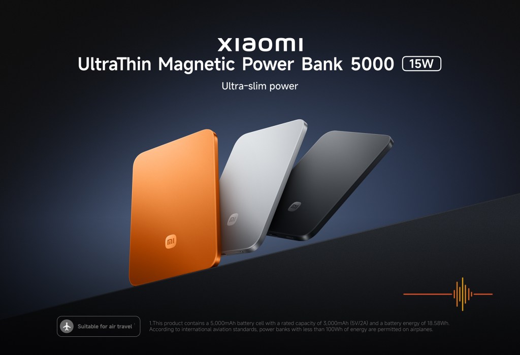 Xiaomi UltraThin Magnetic Power Bank 5000 15W