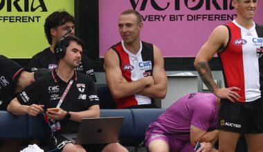 Saints expect hurt co-captain to face Pies, praise for young Bombers