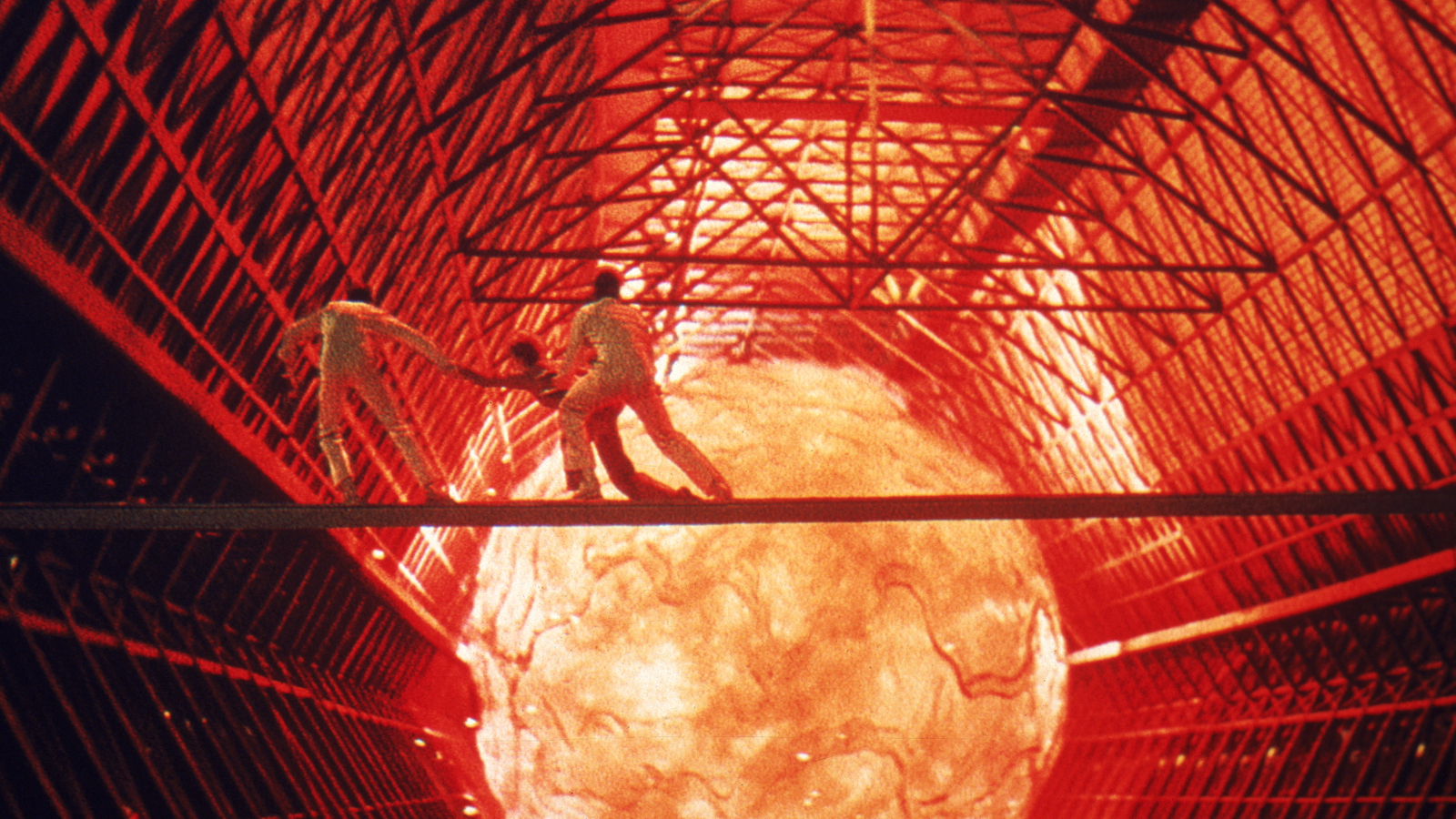 Screenshot from the 1979 sci-fi movie "The Black Hole"
