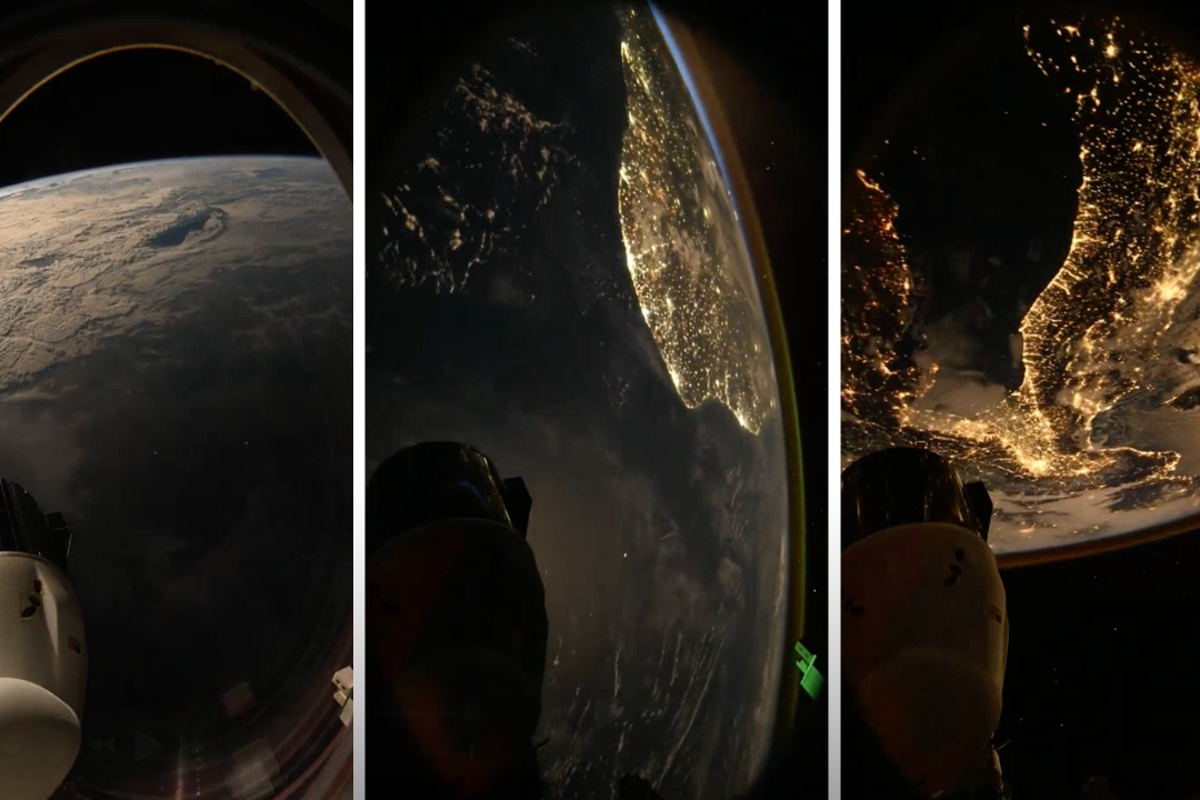 Nasa astronaut shares striking footage of rare ISS…