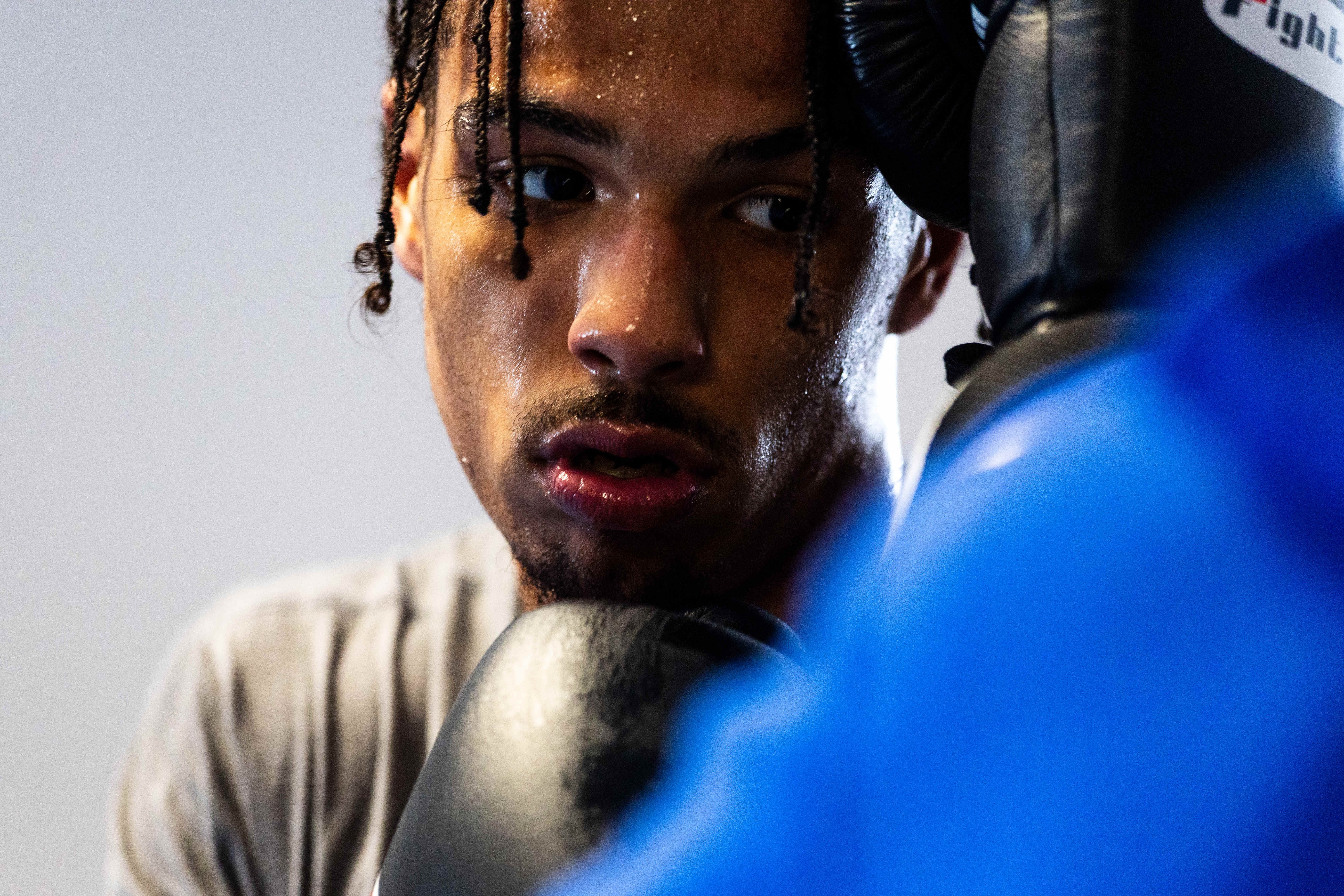 Evan Jackson, 19, of Kalamazoo, trains for the USA Boxing International Open at Kzoo Boxing on Tuesday, Feb. 3, 2026. , The Open, which is expected to draw elite amateur talent and emerging future stars to Colorado, is Jackson’s biggest challenge yet.