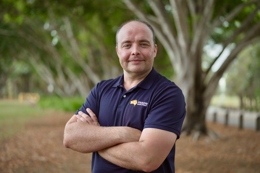 A man looking at the camera 