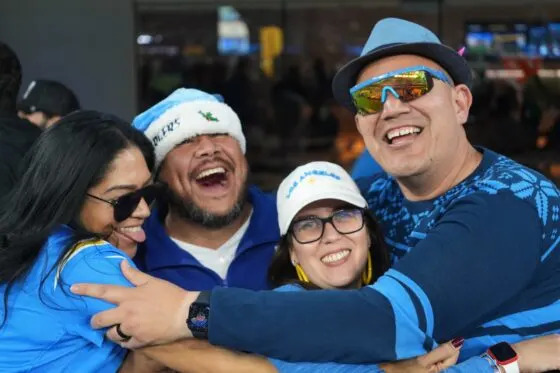 Los Angeles Chargers fans react during the game against the Baltimore Ravens at SoFi Stadium on Nov 25, 2024.