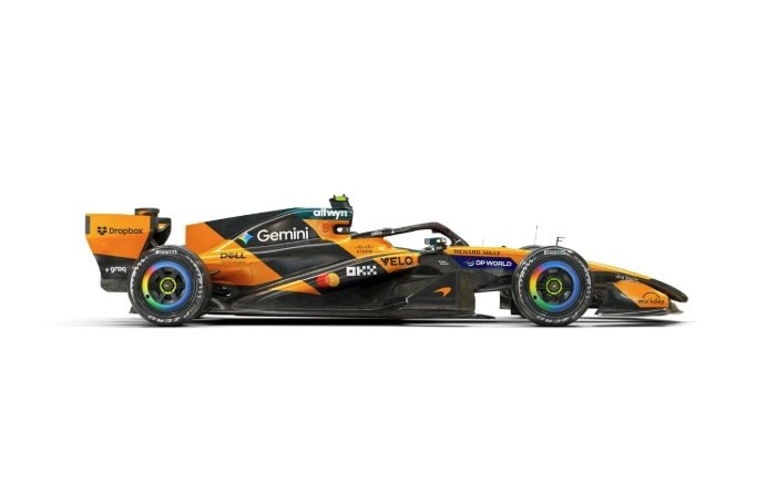 An image of the McLaren MCL40 livery to be used during the 2026 Formula 1 season.