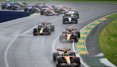 start, australia, verstappen, norris, piastri
