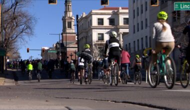 Cyclists in Denver ride in solidarity after the killing of Alex Pretti