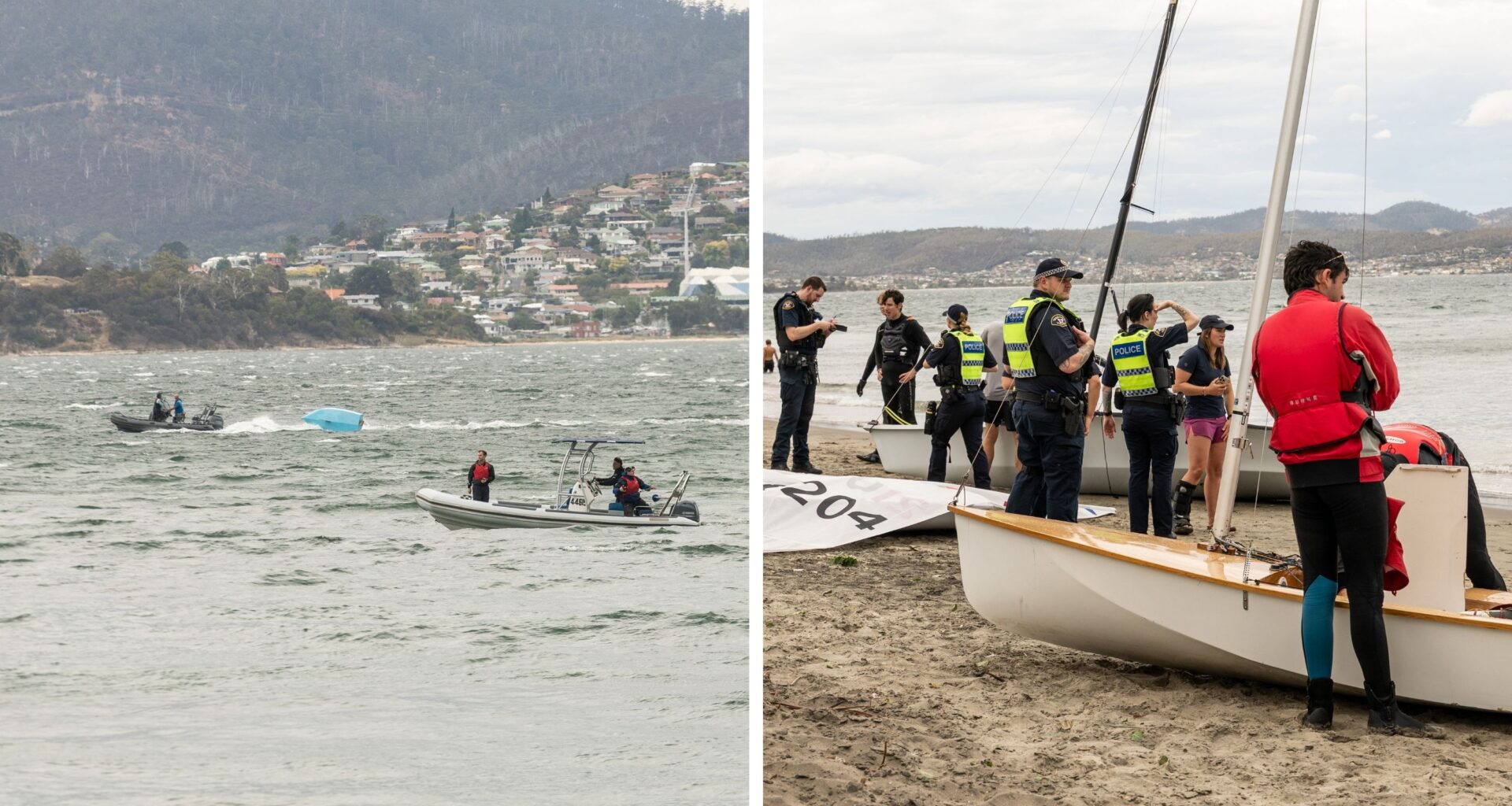 Multiple sailors rescued as boats capsize in dangerous River Derwent race
