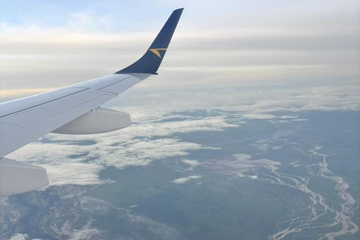 An outback area as seen from a plane.