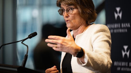 RBA governor Michele Bullock. Rates to rise.