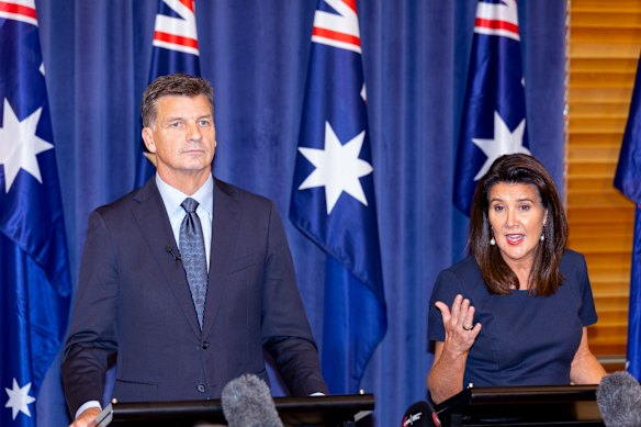 Angus Taylor and Jane Hume. 