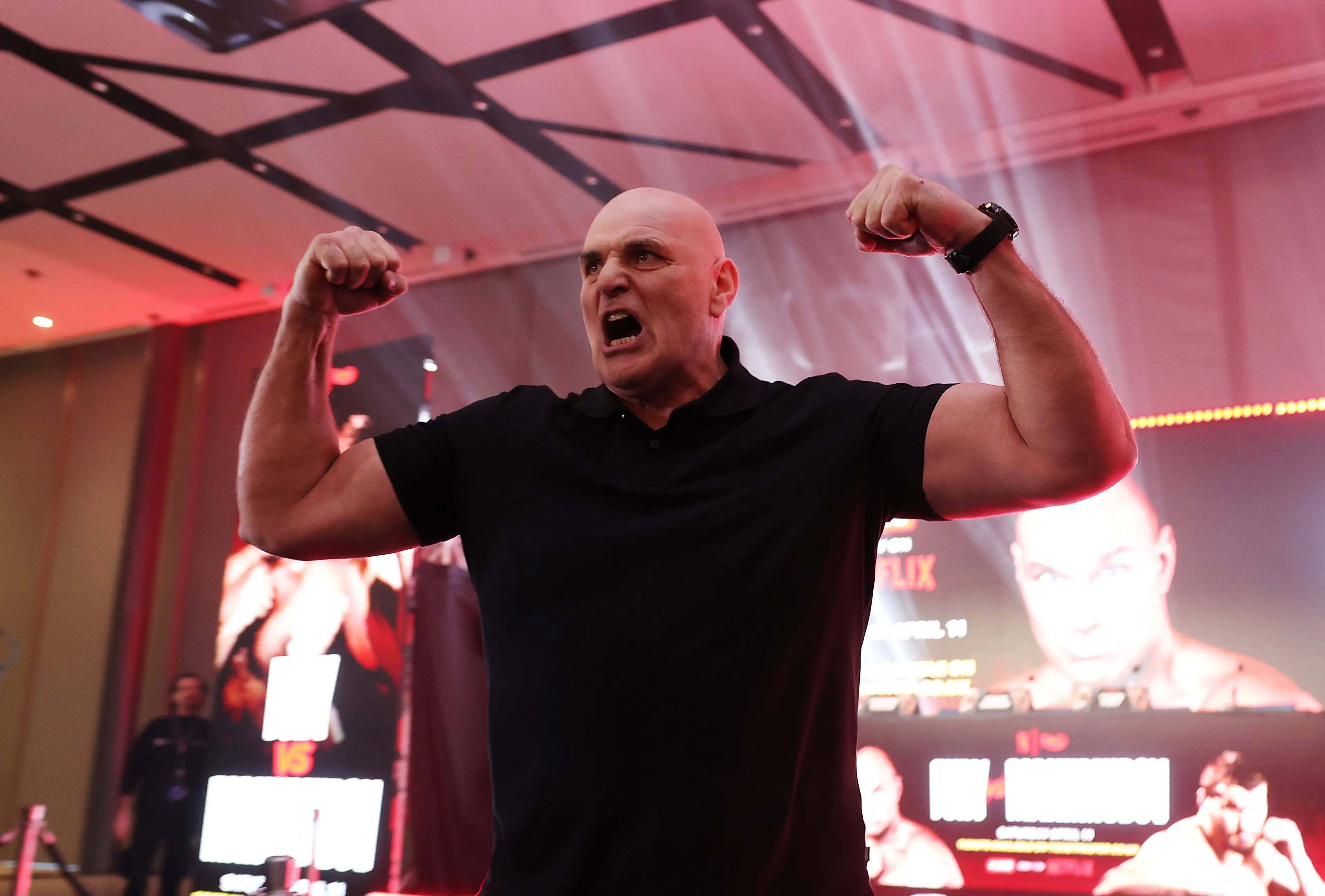John Fury caused mayhem at his son's launch press conference. Image: Getty 