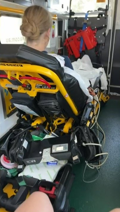 Georgia was struck by lightning in today's storm Picture: 9NEWS Picture: 9NEWS