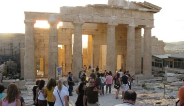 View of Propylaea, Acropolis, Greece
