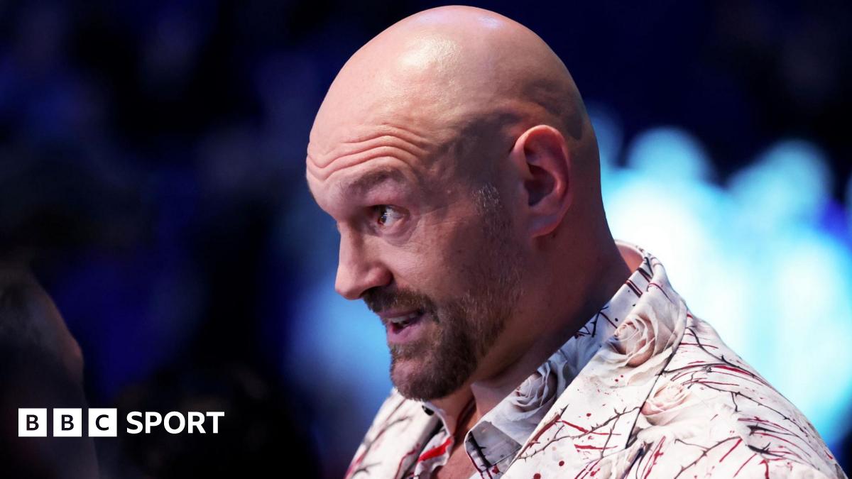 Tyson Fury watching a fight at the O2 Arena in October