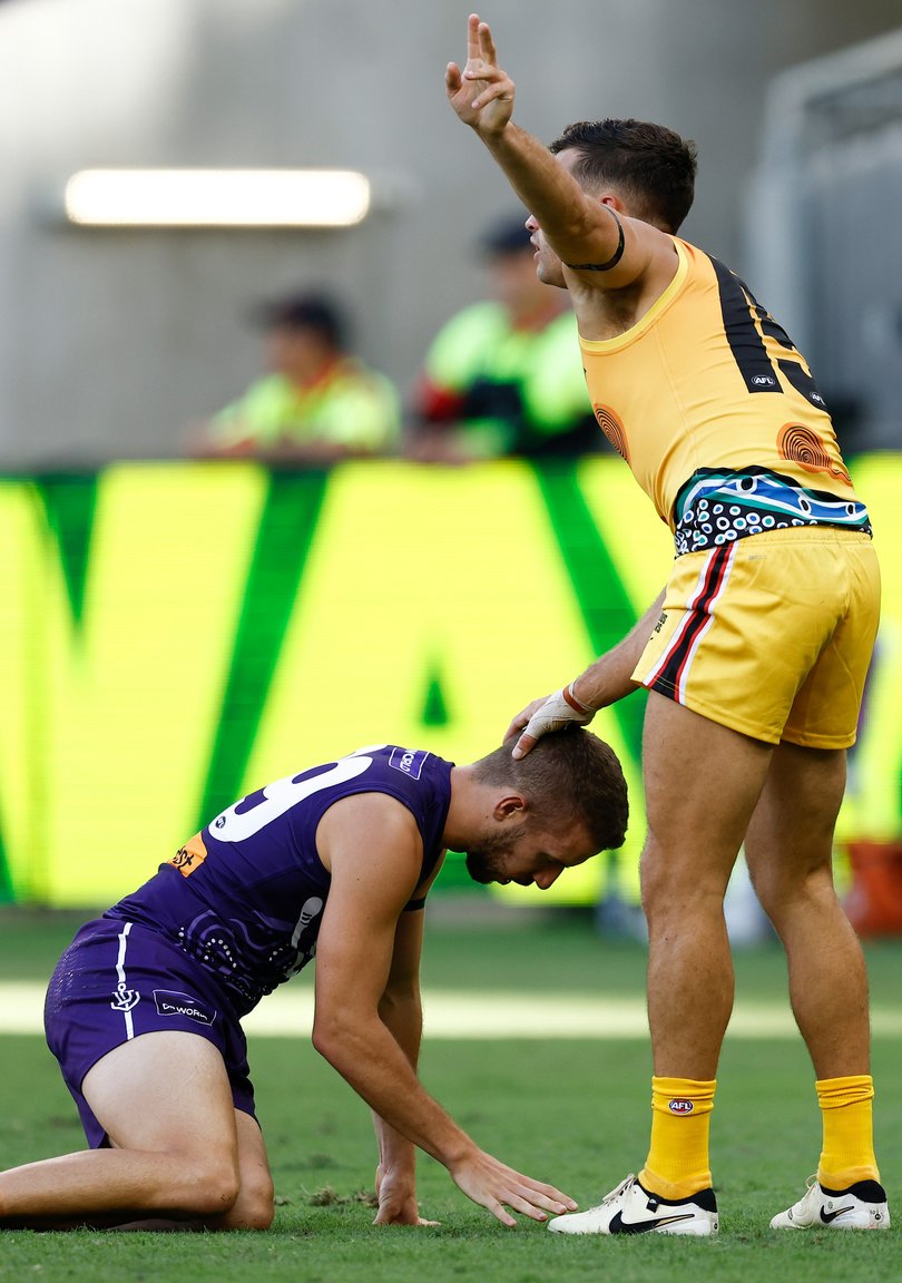 Sam Swikowski was concussed last year.