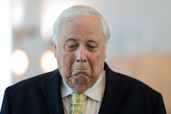 Serial litigant and terminal loser: Clive Palmer.