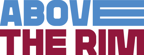 A text image of the words, Above the Rim