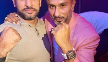 Yo Yo Honey Singh poses alongside boxing star Amir Khan: With my legendary brother