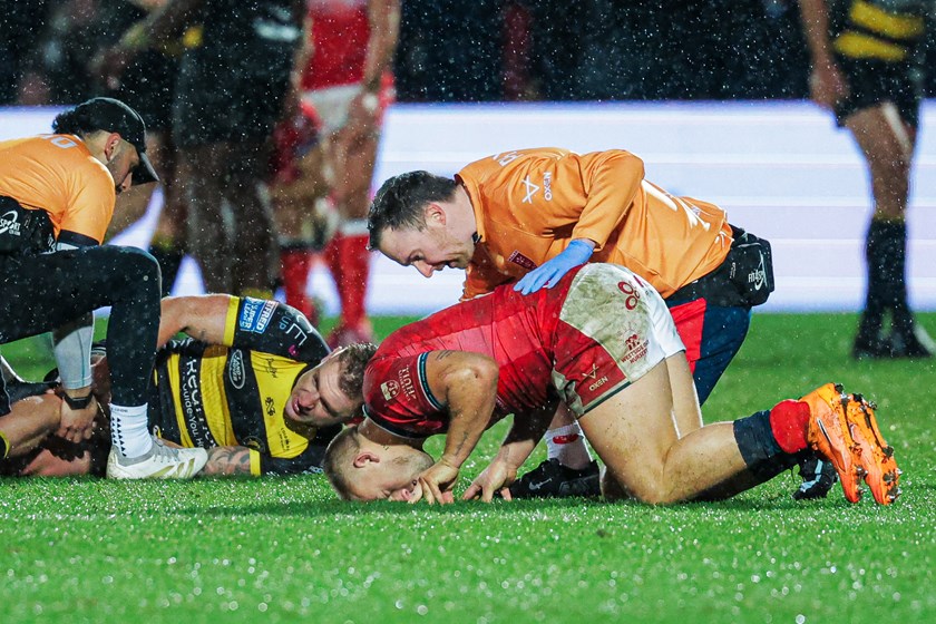 Hull KR half Mikey Lewis was charged over a trip on York's Liam Harris in the season opening Super League match.
