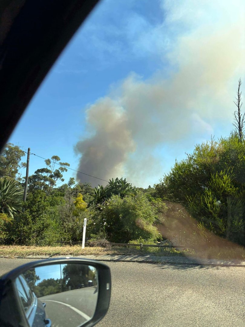 Smoke from the fire at Darlington.