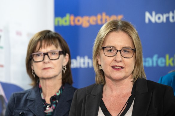 Premier Jacinta Allan and Health Minister Mary-Anne Thomas, pictured in May last year.