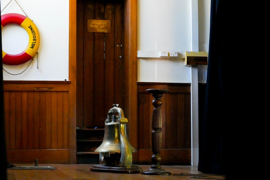 An old bell and a life buoy