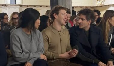 Mark Zuckerberg and Priscilla Chan Sat Front Row at Prada