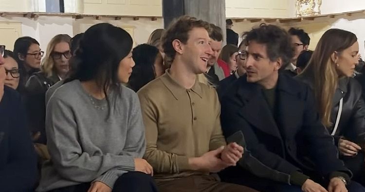 Mark Zuckerberg and Priscilla Chan Sat Front Row at Prada