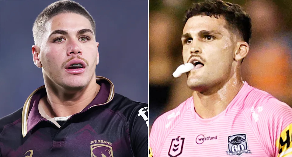 Reece Walsh and Nathan Cleary.