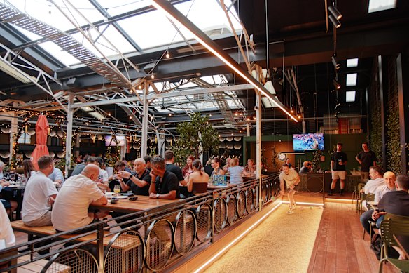 Huzzah’s retractable roof.