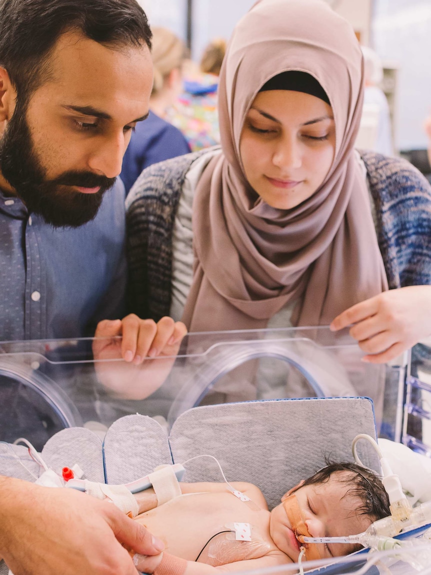 Amelia shortly after birth