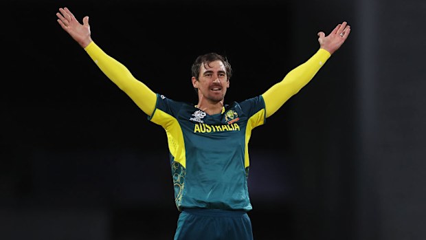 Mitchell Starc of Australia.