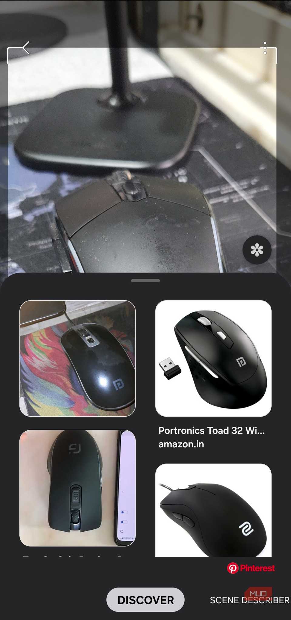 Bixby Vision results on Samsung phone