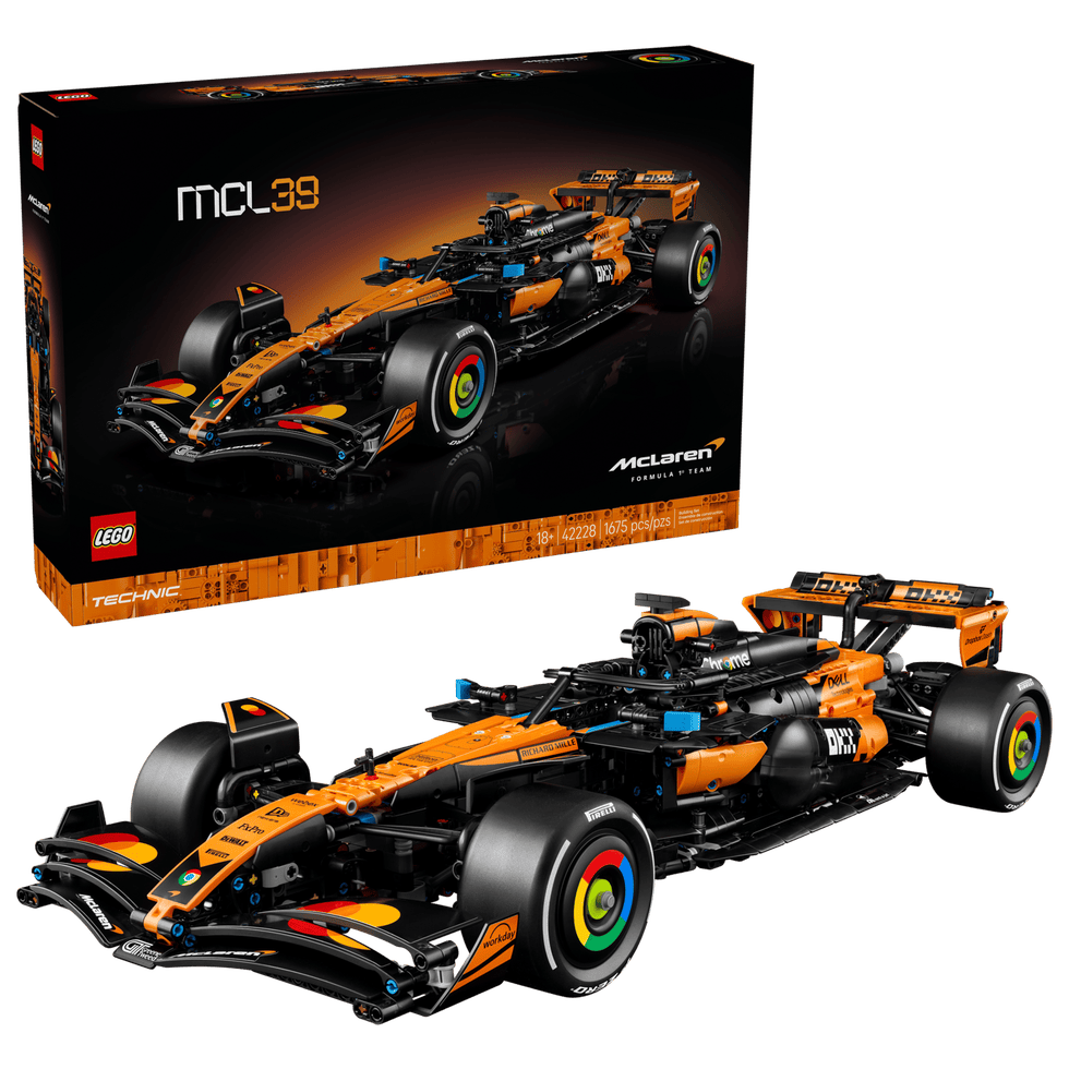 lego mclaren mcl39 model with its packaging
