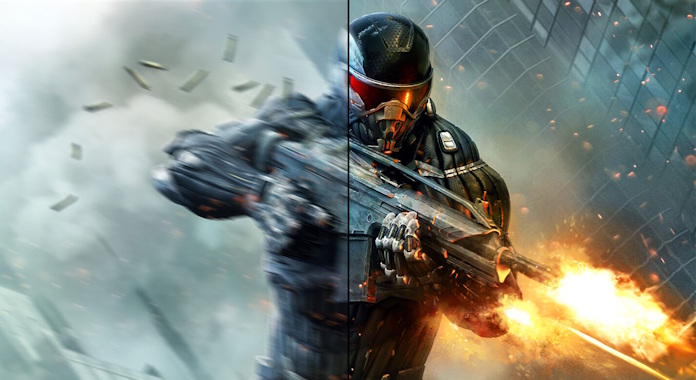 A side by side comparison of two gaming images, half of which is blurry and the other half which has sufficient motion clarity