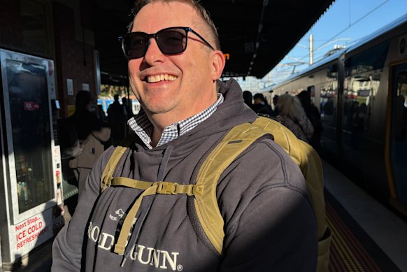 Andreas Groell navigating a new  commute on Monday morning.