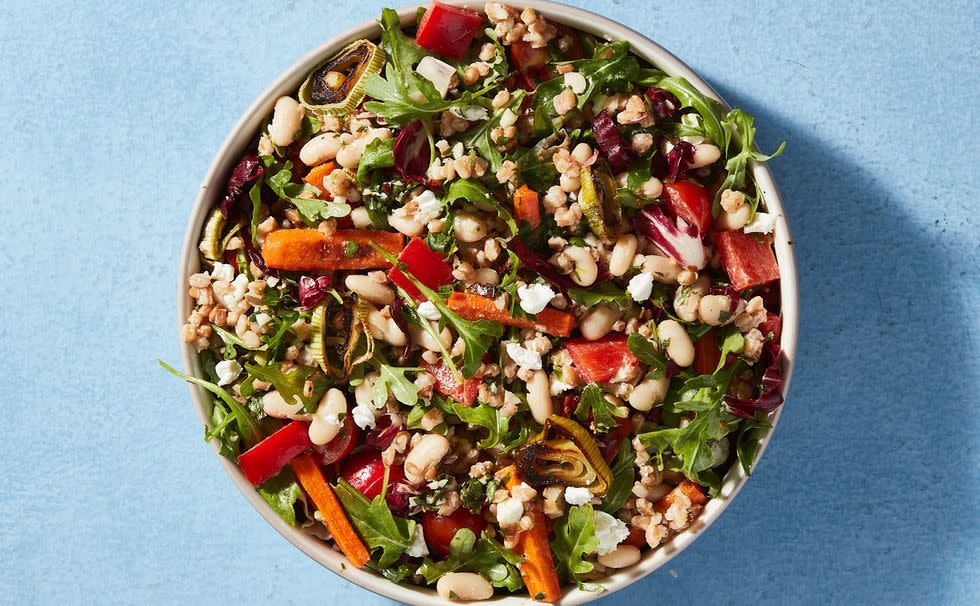 farro and white bean salad