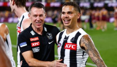Collingwood coach Craig McRae says Magpies ‘have hope’ Norm Smith medallist Bobby Hill will return in 2026