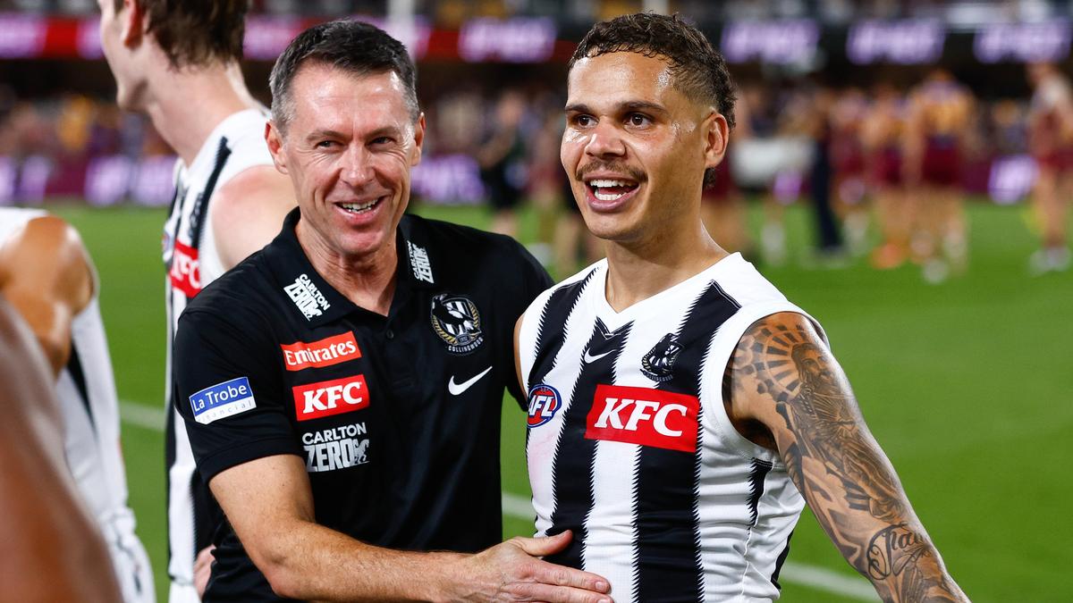 Collingwood coach Craig McRae says Magpies ‘have hope’ Norm Smith medallist Bobby Hill will return in 2026