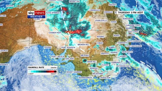 Wet Thursday for some Australian capitals as low-pressure deluge continues in the outback